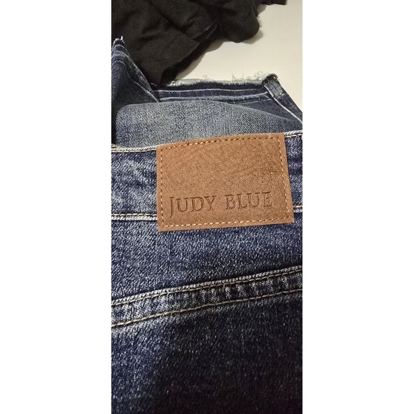 Judy Blue Tummy Control Denim Skirt Raw Hem - Large - Picture 7 of 8